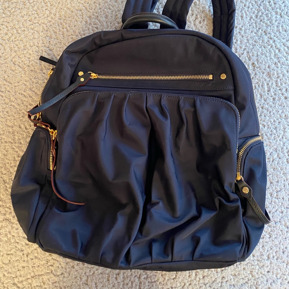 MZ Wallace Navy Backpack